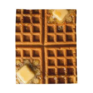 Waffle Breakfast Velveteen Plush Blanket