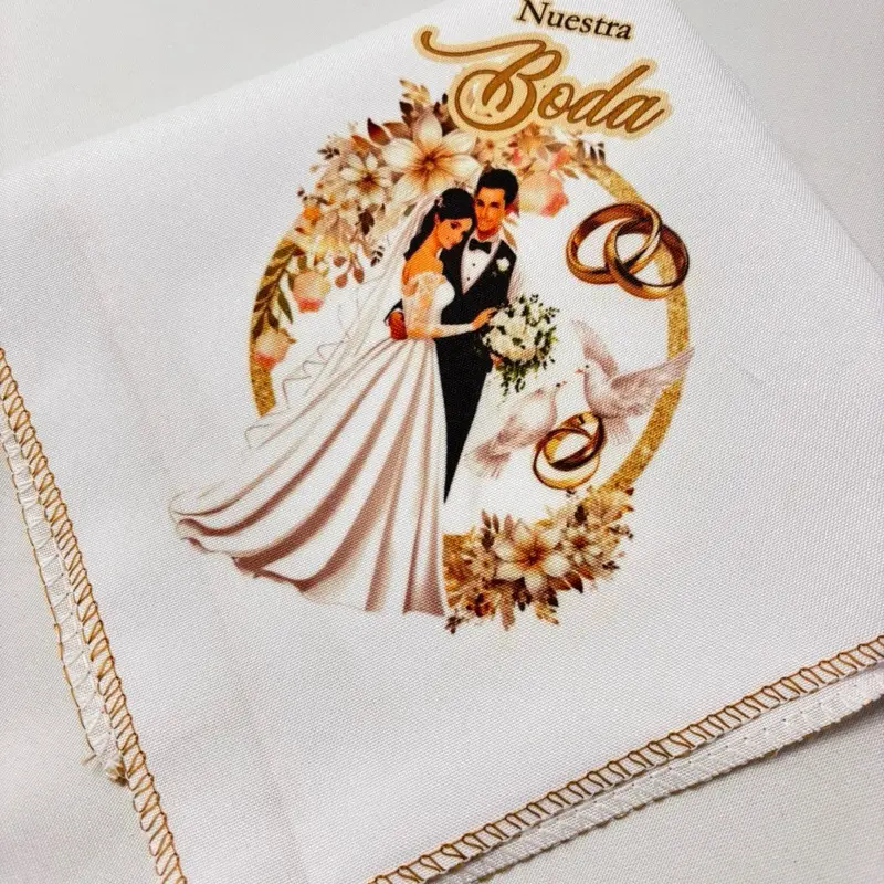 12pcs recuerdos para Boda, servilletas 12x12”