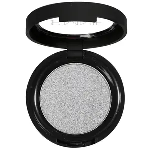 ISMINE Single Eyeshadow Powder Palette (SILVER GRAY) Shimmer Gray, High Pigment, Longwear Single Grey Eye Makeup for Day & Night (#14)