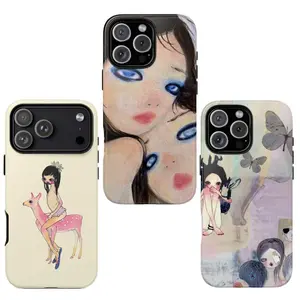 Phone Case with Printed Illustration Design, Slim Lightweight Protective Cover, Shock Absorbing and Scratch Resistant, Precise Fit Case for Daily Use and Gifting