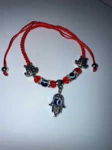 Pulsera Hamsa Hand con Mal de Ojo and Turtle