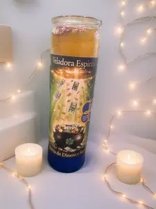 Veladora Espiritual Lluvia De Dinero,Spiritual Ritual Candle for Money Attraction, Preparado Healthcare Therapy Candle for Aromatherapy & Alternative Treatments