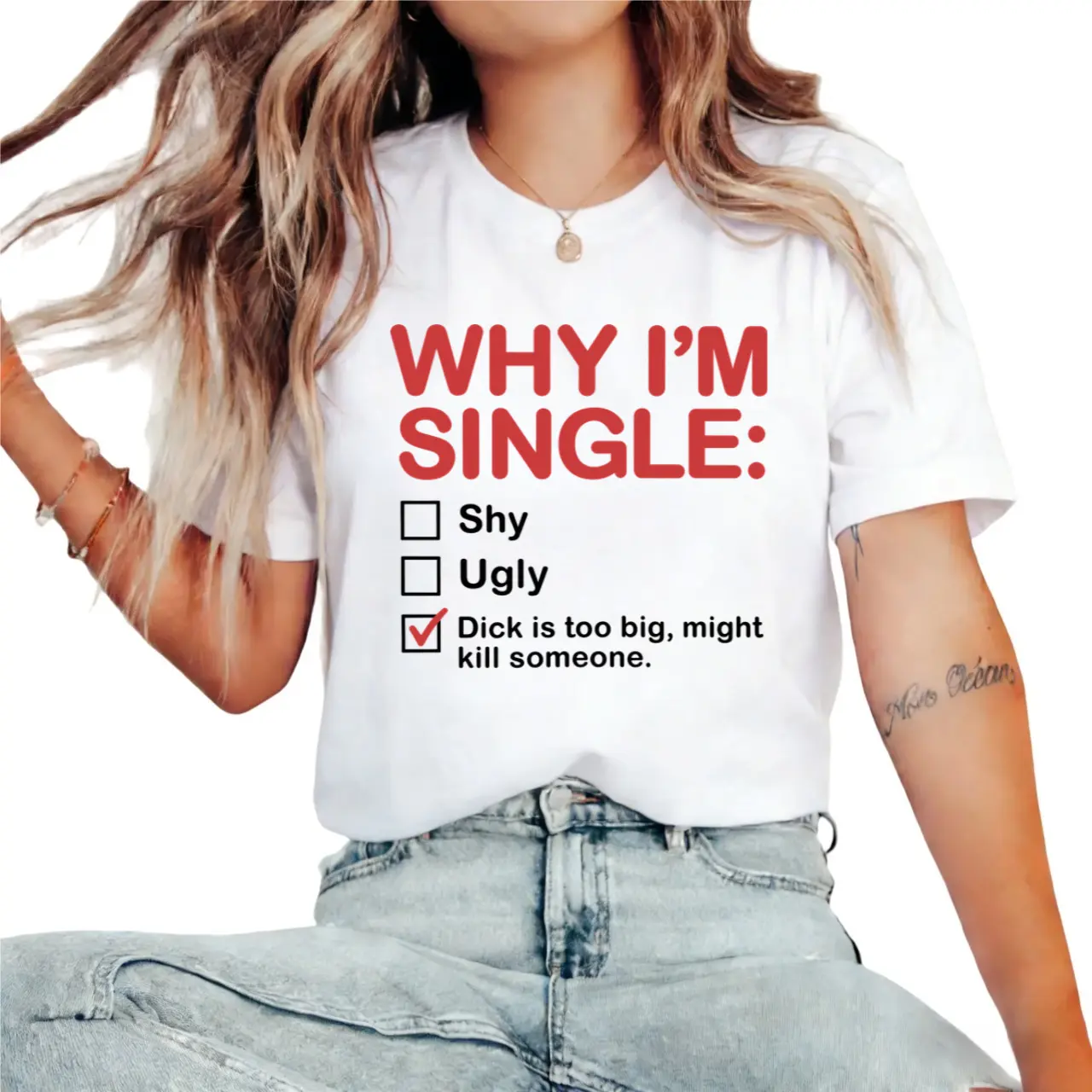 Why I'm Single Checkbox Funny Dating Humor T-Shirt T-Shirt