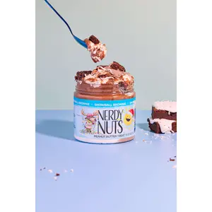 Snowball Brownie Peanut Butter Treat