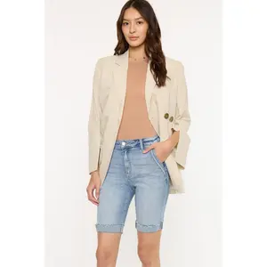 KANCAN - Kris Women's Denim High Rise Bermuda