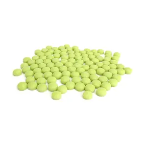 Lime Green Round 12 mm Mosaic Tile