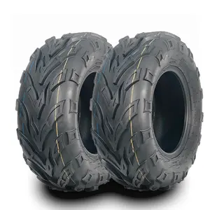 Set of 2 Mini Bike Tire 19x7-8 ATV Mud Tires 19x7x8 Sport All Terrain 4 Ply Tubeless Tires 13mm deep tread