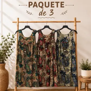 Women's Plus Size Stretch Fashion Casual Boho Dresses - Assorted Prints, Pack of 3 Floral Dress
