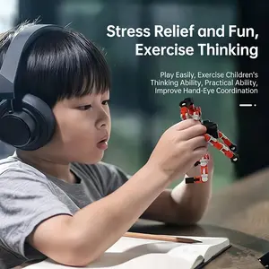 Transformable Finger Spinner, Rotating Folding Design, Portable Handheld Toy, Ideal for Stress Relief & Entertainment