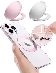 Nakedcellphone Compact Magnetic Pocket Mirror (Compatible with Magsafe Phone Case) for iPhone 17 Pro Max/Air/16 Pro/15 Plus/14/13/12 etc