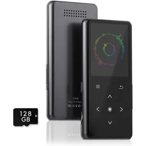 128GB MP3 Player with , Portable Music Player with Built-in Speaker, Enjoying Your Digital Music and Audiobooks Anytime,Includes FM Radio,Recorder,E-Book,and Comes with Earphones