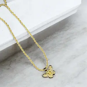Butterfly nuggets necklace