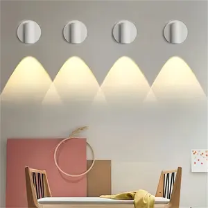 Modern Creative LED Wall Lamp Projector, USB Powered Touch Switch Adjustable Night Light, Magnetic Hanging Spotlight for Indoor Outdoor Decor