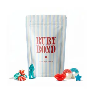 Ruby Bond Americana No. 1 Red, White and Blue Gummy Candy Mix. Sweet Candy Treat and Gift. Fruit Flavor Candy. Blue Raspberry Sour Variety Pack