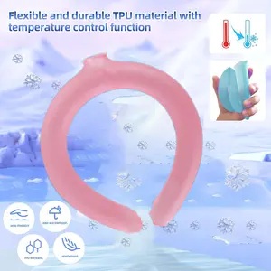 2026 New Summer Outdoor Ice Necklace, Physical Cooling Neck Ring, Wearable Cold Pack, Ice Packs, Cooling Pads, Quick Freezing Below 18 Degrees, Ideal for Beach, Camping, Hiking