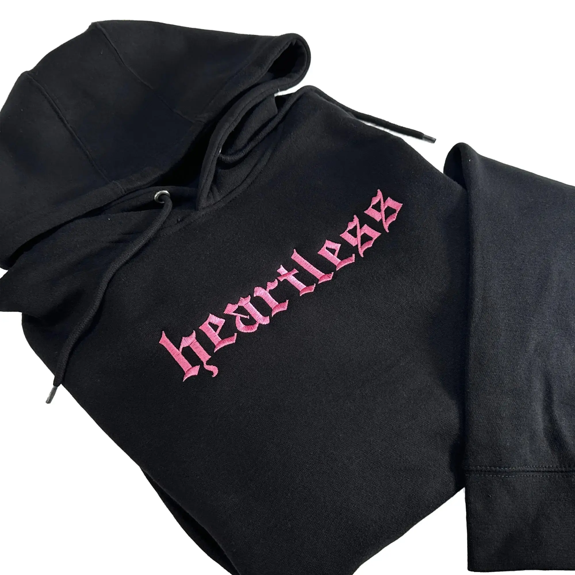 Hoodie - PINK Heartless Embroidery Hoodie - PINK Heartless Embroidery