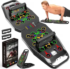 BBTOPS Push Up Board, Pilates Bar & Fitness Accessories, 25 in 1 Foldable Push up Bar for Home Gym, Workout Exercise Professional Push Up Strength Training Equipment for Man and Women
