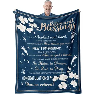 Retirement Gifts for Women Men, Retirement Blanket, Retirement Gift, Best Female Retirement Gifts Ideas, Funny Retired Gifts for Dad, Doctors, Farewell Gifts for Coworker Throw Blanket 60"x 50"
