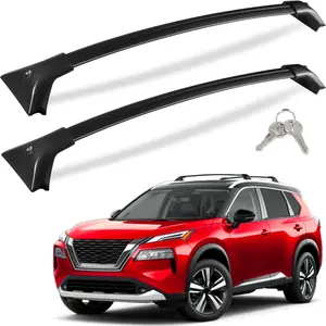 Lockable 260LBS Roof Rack Cross Bars Compatible with Nissan Rogue 2021 2022 2023 2024 2025 SV SL  (with Flush Roof Rails), Heavy Duty Anti- Aluminum Roof Rails Crossbars Rooftop