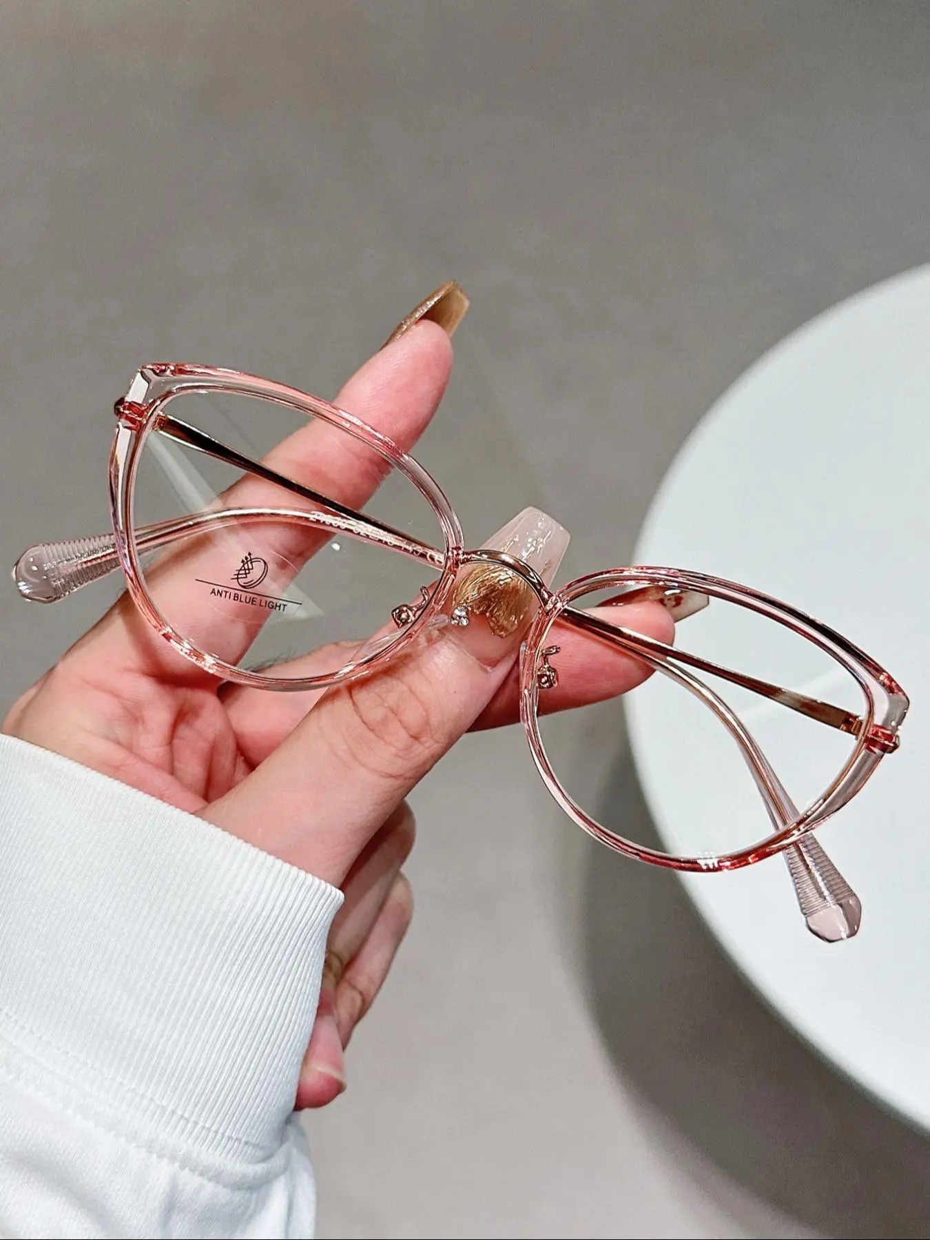 Vintage Cat Eye Frame Eyeglasses, High Quality Eyeglasses, Blue Light Blocking Eyeglasses for Women & Men, Fashion Eyeglasses for Work, Daily Clothing Decor, for Student Daily Use, Trendy Frames, Vintage Style Eyeglasses