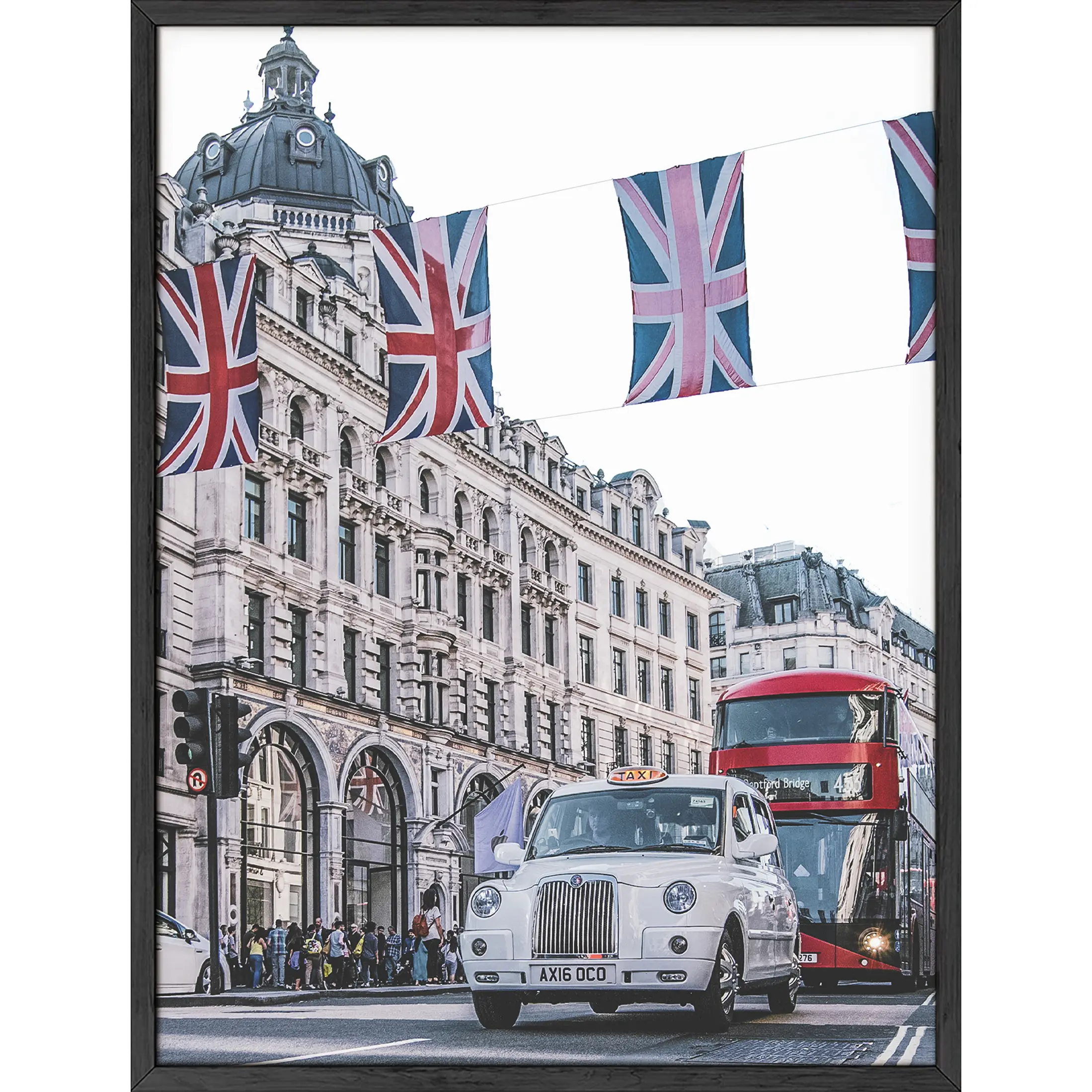 Union Jack Flags Poster - Artistic Wall Decor Print for Room Aesthetic and Vibe