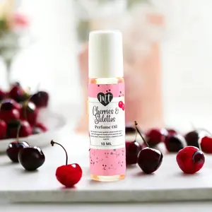 Cherries and Stilettos roll-on Oil, natural, cruelty free, vegan friendly Unisex Women Fruity Floral Fragrance Scented Scent