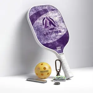 LETITREE Magnetic Pickleball Set: No More Bending to Pick Up Balls! Professional Carbon Fiber Paddle with Smart Magnetic Ecosystem for Kids & Seniors