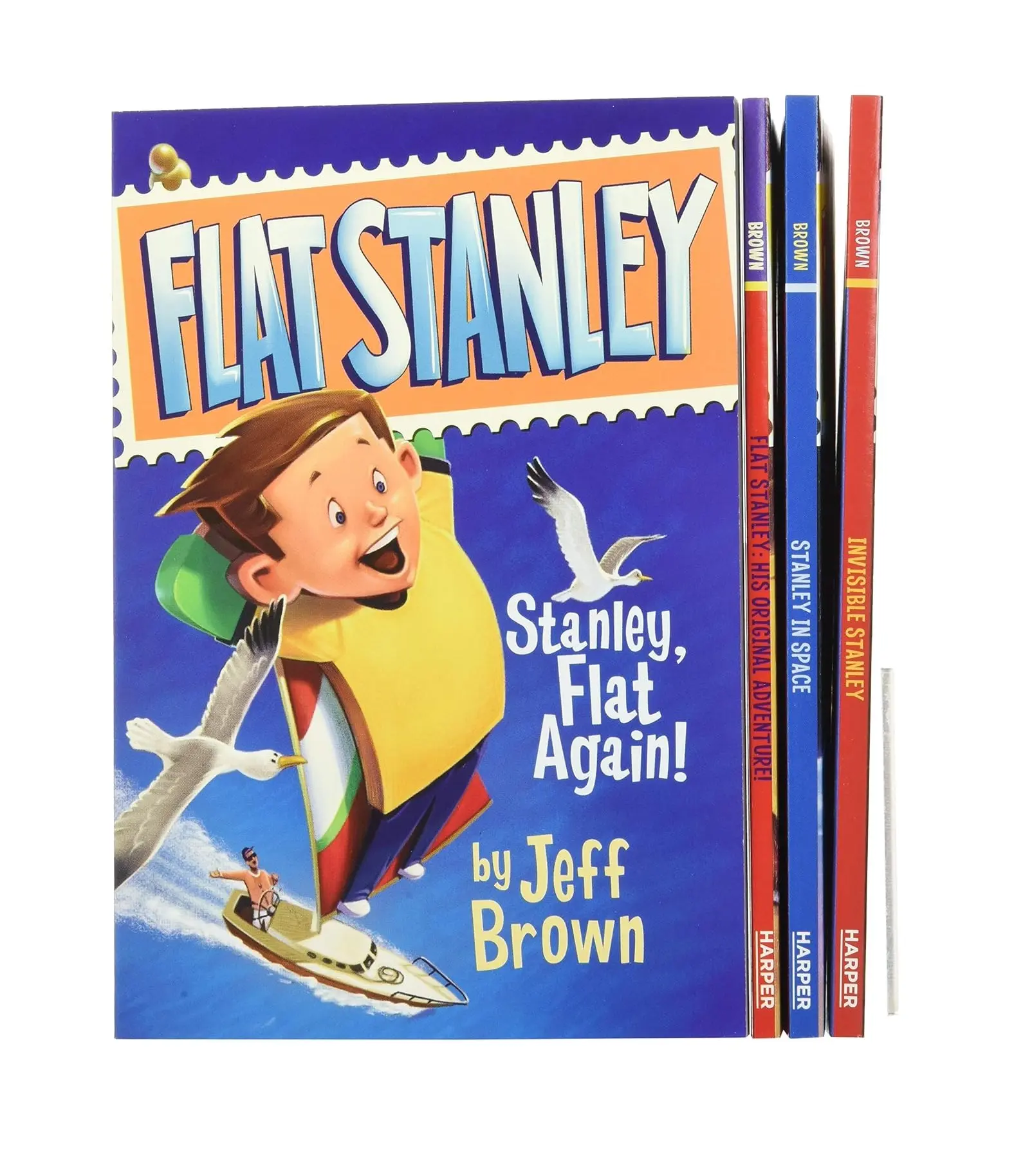 The Flat Stanley Collection Box Set of 4 Books - Celebrating Flat Stanley's 50th Anniversary