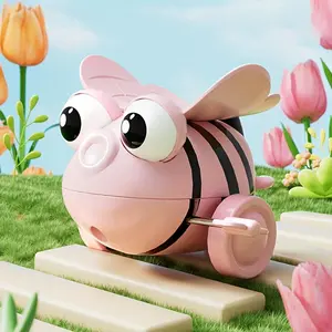 1pc Fun Rolling Bee Spring Toy, Special 360° Continuous Flip Fun Spring Toy That Can Perform Flips Without Electricity. Chain-Driven Toy That Can Flip Continuously. Perfect Gift for Holidays