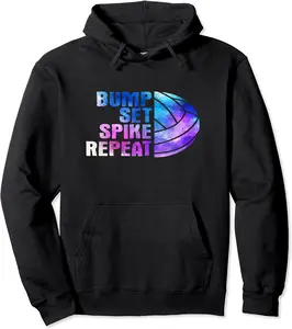 Bump Set Spike Repeat Trikot I Volleyball Sports Athlete Pullover Hoodie - Parkerrhode Shop 53B08P47MX92