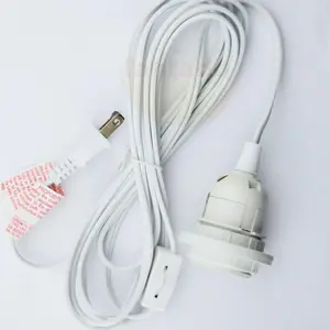 6-Pack Single Socket Pendant Light Cord Kits for Lanterns (15FT, UL Listed, White)
