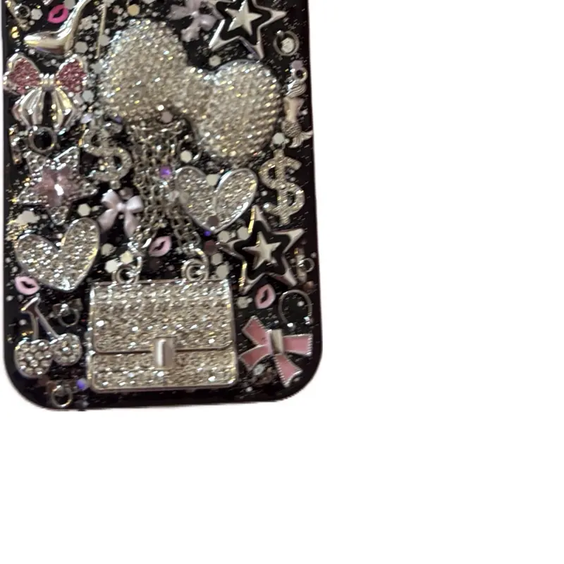 Y2k Theme Freestyle Junk iPhone Case with Assorted Decorative Elements and Unique Designs iphone Protection Shockproof Cover Protector Smartphone Protective Cellphone
