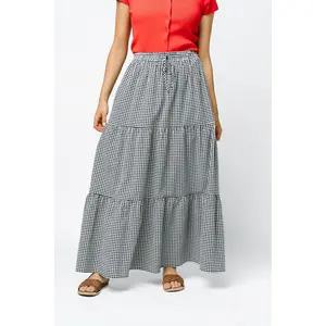 Honeybee Black Gingham Skirt