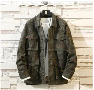 New Men's Camouflage Denim Jacket Coat Man Coats Jaqueta Masculino Jeans Jacket & Coats Fashion Design Autumn Brand Clothing