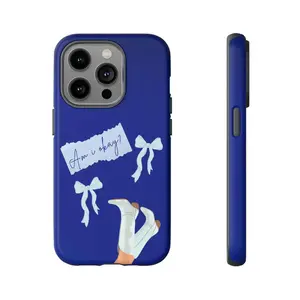 Megan Moroney Blue Coquette Blue Phone Case for iPhone 17 12 13 14 15 16 Pro Max Plus & Samsung Galaxy S21-25 series Casing Tough iPhone Cases, Cute Cover for Girls & Wome Compatible with Samsung Galaxy S25