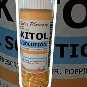 Prescription bottle tumbler, medication bottle, prescription label