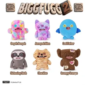 Fuggler Big Fugg Series 2 Giant Plush (19 Inch) - Massive Ugly-Cute Monster in Animal Disguise (Sloth/Mummy), Funny Giant Stuffed Animal Room Decor, Quirky Gag Gift for Teens & Adults