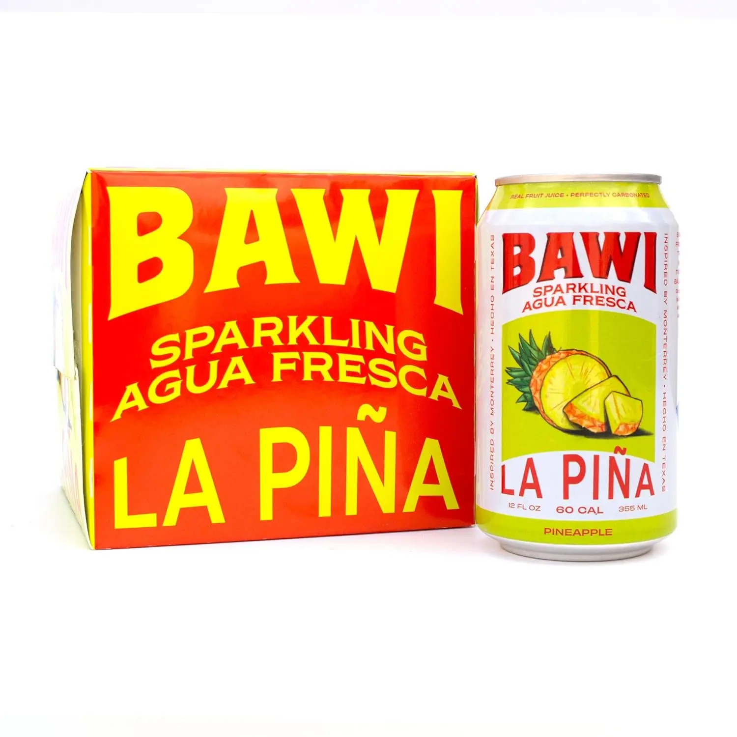 Bawi La Piña Sparkling Agua Fresca, Pineapple, Tropical, Mellow, And Made To Refresh