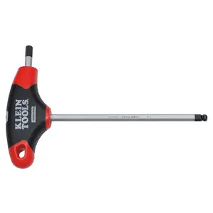 5/32-Inch Ball Hex Key with Journeyman T-Handle, 6-Inch Klein Tools JTH6E10BE