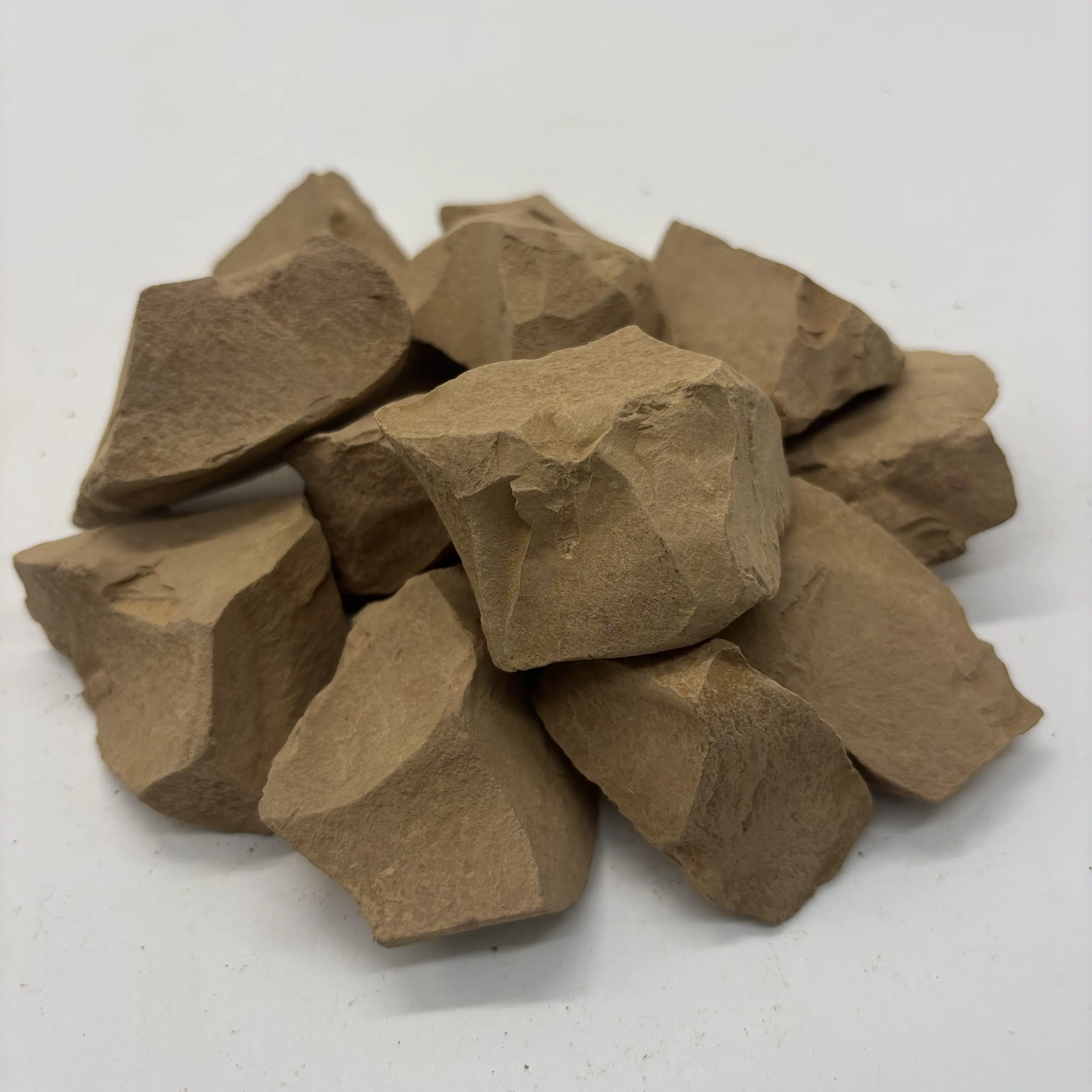 Narat Brown Clay Kaolin Garden Soil Supplement, Raw Pure Craft Edible Lump Chunks, Hard Brittle Texture, Slight Adhesion When Wet, 200g(7oz)