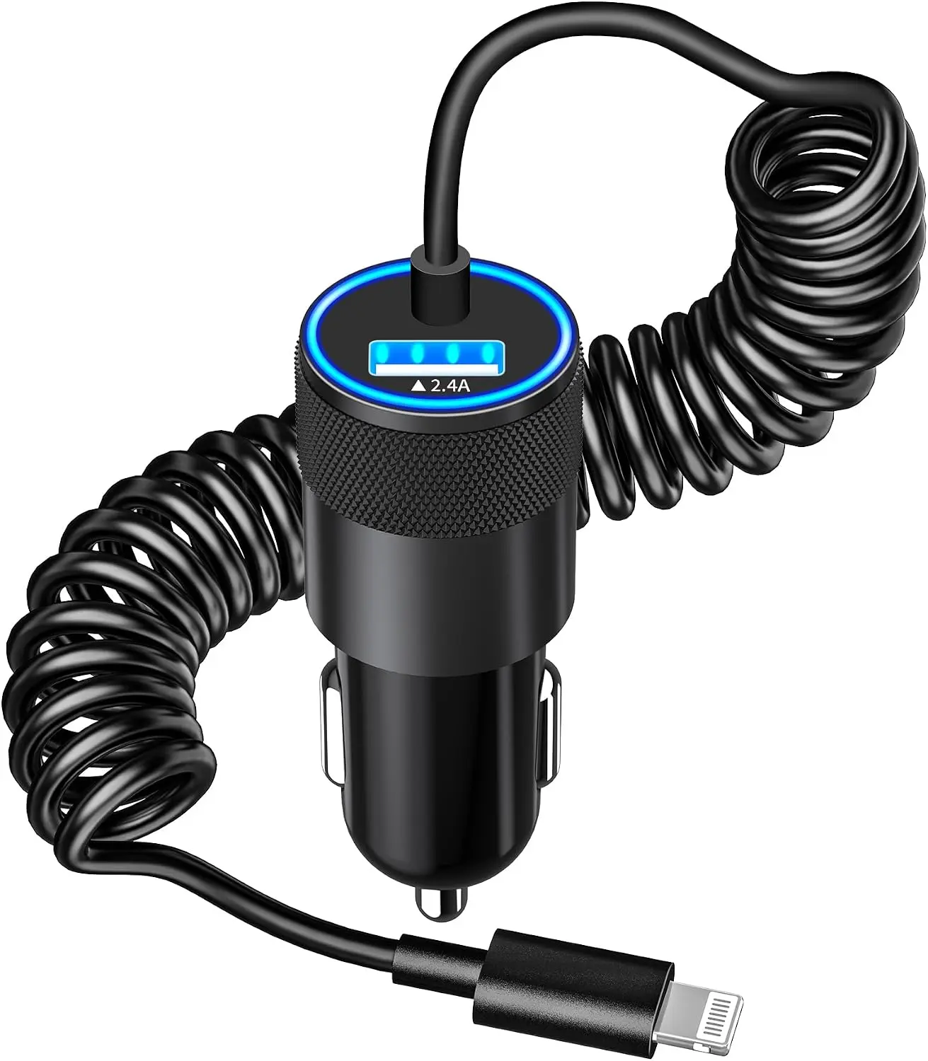Apple MFi Certified iPhone Car Charger Fast Charging + 6FT Lightning Cable |    4.8A Dual USB Car Phone Charger Car Accessories Cigarette Lighter Adapter for iPhone 14 13 12 11 Pro XS Max XR X iPad