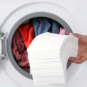 30/100pcs Laundry Tablets Laundry Paper Anti Cross Dyeing Absorbent Paper Anti-Staining Clothes Sheets Anti-String Mixing Color Absorption Washing Additions