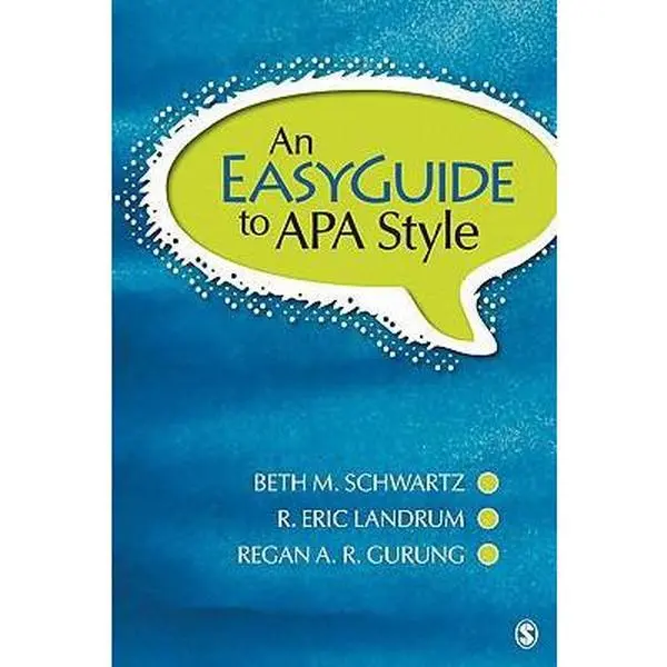 USED-An EasyGuide to APA Style by Beth M. (Meryl) Schwartz (Plastic Comb)