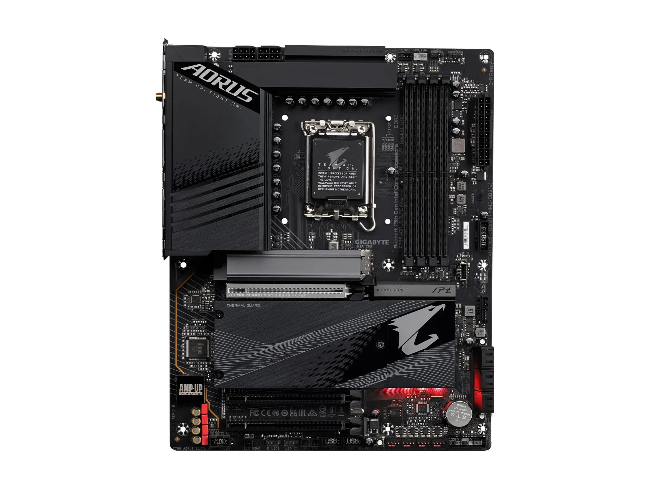 GIGABYTE - Z790 AORUS ELITE AX (Socket LGA 1700) Intel Z790 ATX DDR5 Wi-Fi 6E Motherboard - Black