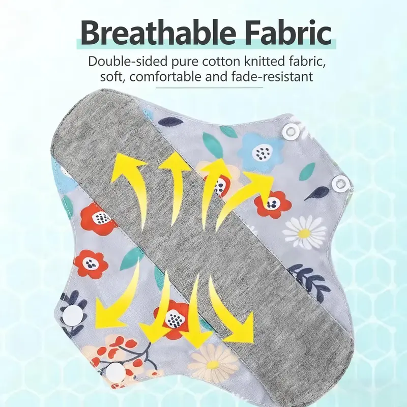 6/12PCS Reusable Graphene Incontinence Pad – Bladder Leak-Proof, Breathable, Antibacterial, Eco-Friendly Absorbent Pad for Women, Elderly Women, Postpartum Moms (Not Recommended for Menstrual Use),home decor