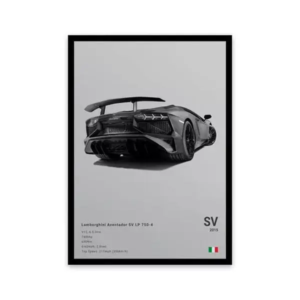 Lamborghini Aventador SV poster, home decoration Room Gift