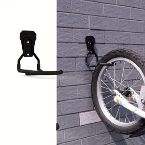 Bicycle Hook for Road and Mountain Bikes, Vertical Rack, Space-Saving Bike Holder, Easy Installation, Indoor and Outdoor Use