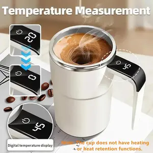 Self-Stirring Coffee Cup, Electric Automatic Stirrer, Suitable for Coffee and Protein Shakes, Rechargeable, 13 Oz /, Office and Home Use
