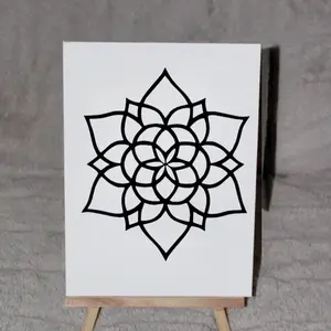 11x14 Canvas with Pre-Designed Floral Pattern