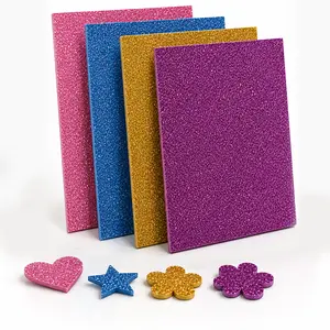 3MM Thickness Acrylic Sheet with Fine Glitter, DoubleSided Glitter, Multiple Sizes Available, Material for HomeDecor, Jewelry, Signage.（4pcs,Purple + Gold + Blue + Pink,12×8inch）